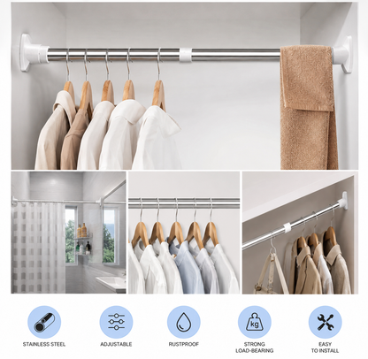 Drill-Free Multifunctional Adjustable Rod