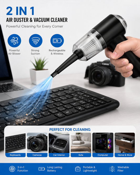 Air Duster Wireless 2 in 1 Vacuum Cleaner